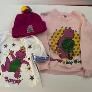 Barney trio of vintage clothes